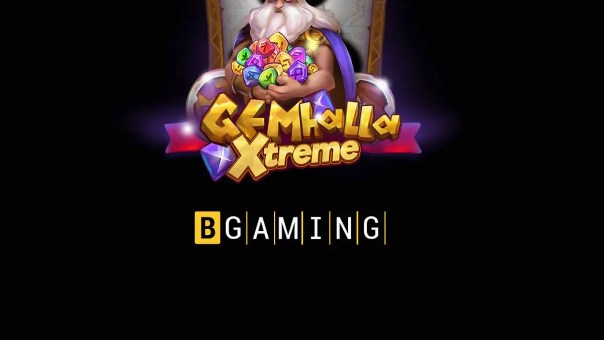 Thor segurando seu martelo em um cenário épico de Gemhalla Xtreme