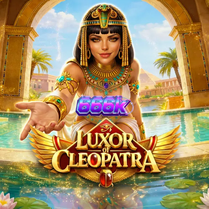 Interface do slot Luxor of Cleopatra com elementos egípcios